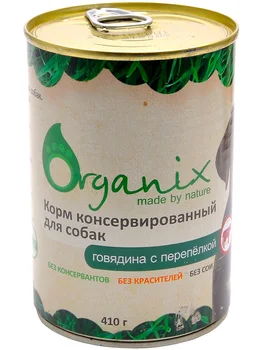 

ORGANIX ORGANIX for adult dogs with beef and quail