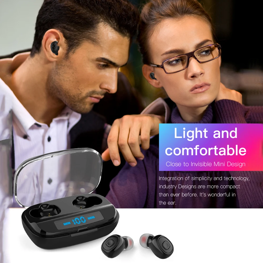 8D стерео беспроводные наушники Bluetooth 5,0 шумоподавление HD гарнитура для звонков с микрофоном 3000 мАч Зарядное устройство коробка Наушники