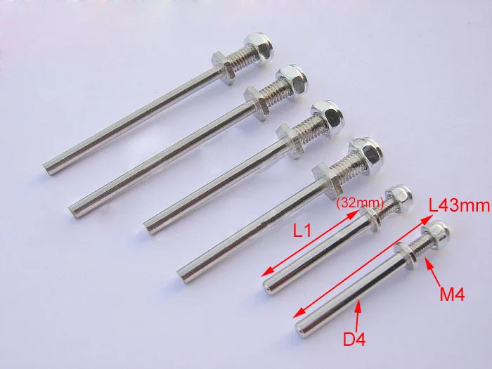 

6Pcs 4mm 5mm Steel Wheel Axle Landing Gear Wheel Axle Lock for DIY RC Airplane Fixed Wing Model