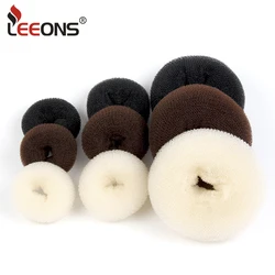 Leeons Cheap Doughnut Hair Styling Curler Hair Bun Maker For Elegant Women Magic Hair Donut Bun Maker Clips Hair Styling Tool