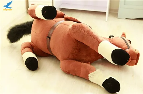 Fancytrader Giant Stuffed Plush Horse Toys Big Soft Emulational Lying Horse Doll 130cm 51'' Nice Gifts for Children (22)
