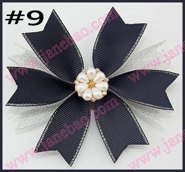 50 шт. 4,5 ''Спайк банты для волос spirit boutique Вертушка для волос банты для девочек Шипованный бант для волос