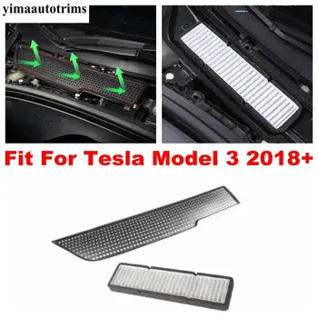 

For Tesla Model 3 2018 2019 2020 Air Conditioning Inlet Filter Protection Panel Flow Vent Anti-blocking Cover Trim Plastic Kit