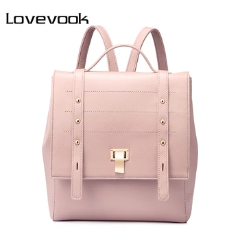 

LOVEVOOK backpack women schoolbag for girls teenagers fashion preppy style backpacks for school travel backpack PU leather 2020