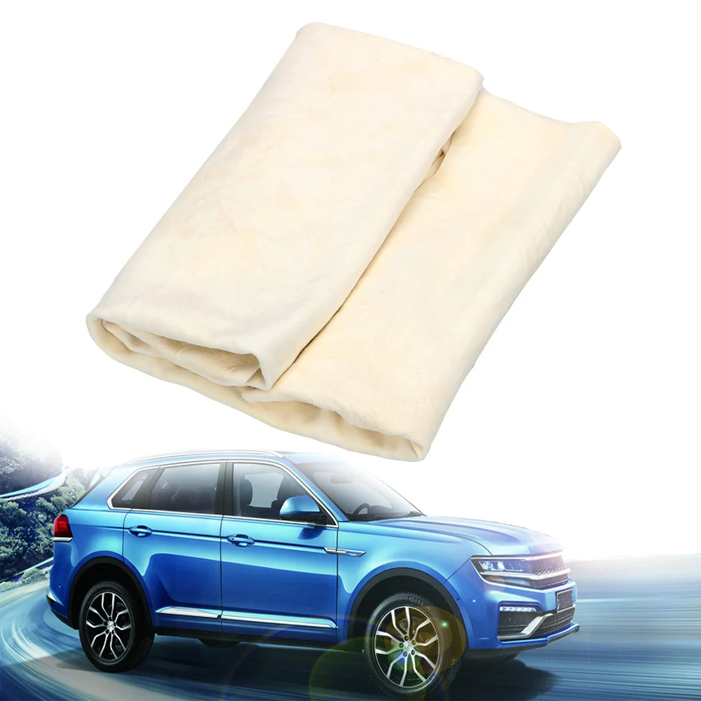 

LEEPEE Natural Chamois Leather Genuine Leather Car Cleaning Cloth Absorbent Quick Dry Towel Car Wash Towel Wash Suede