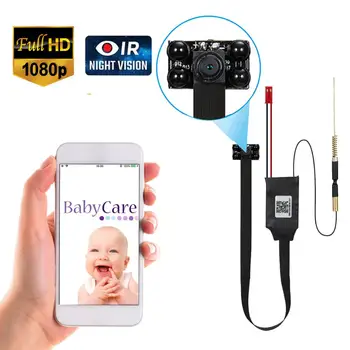 

IR Night Vision HD 1080P DIY Mini Camera Portable WiFi cam IP P2P Wireless Micro Webcam Camcorder Video Recorder Remote View V6B
