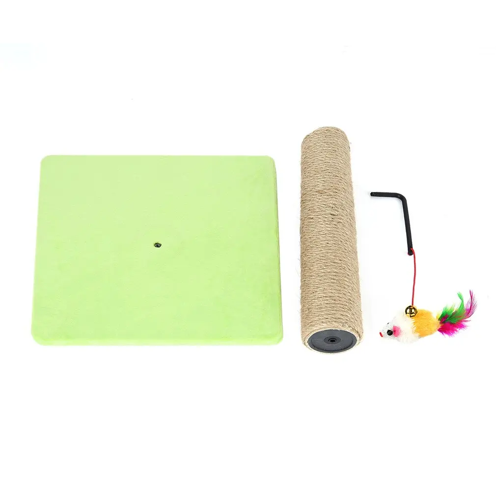 

M6-1 Pet Cat Tree Climbing Frame Toy with Fish Shape Bell Toy Cat Scratching Posts Cat Scratch Board Jumping Training Toy