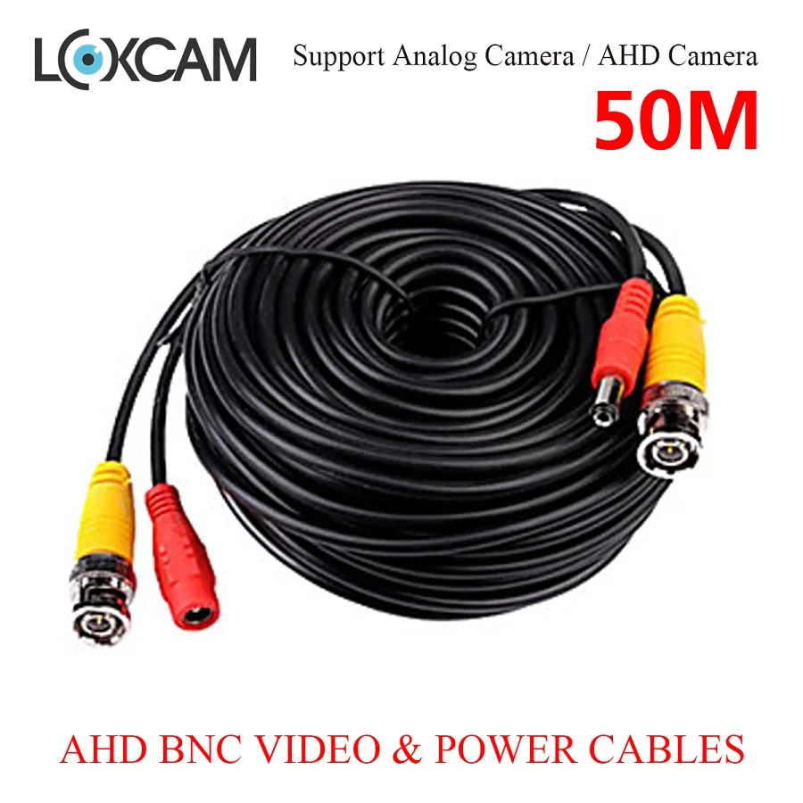 BNC кабель 50 м мощность видео Plug and Play кабель для CCTV камеры системы безопасности - Цвет: 50m