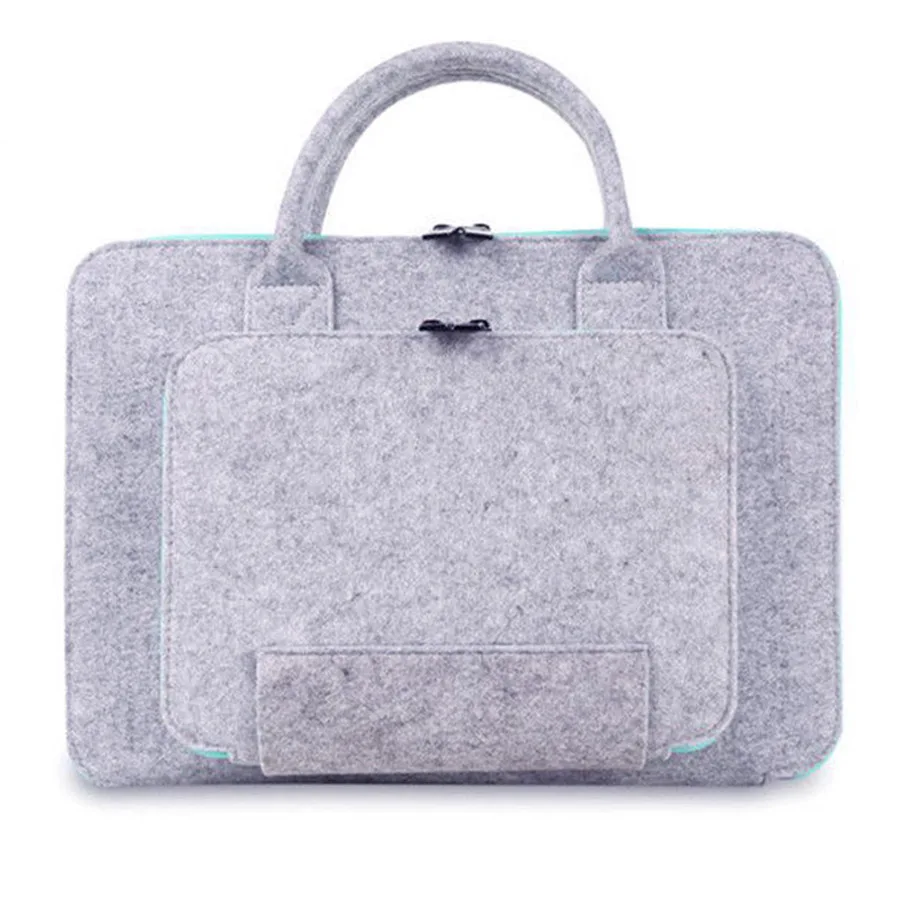 Universal Wool Felt Laptop Bag Sleeve Case for Macbook Air Pro 11 13 15 inch for Lenovo Dell HP Handbag Notebook Briefcase Pouch (21)