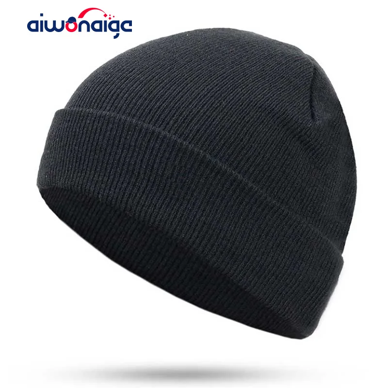 2019 New Fashion Solid Color Knit Beanies Hat Winter Hats Warm Man Woman Multiple Colour Skullies Ski Soft Cap Beanie Bone Sport |