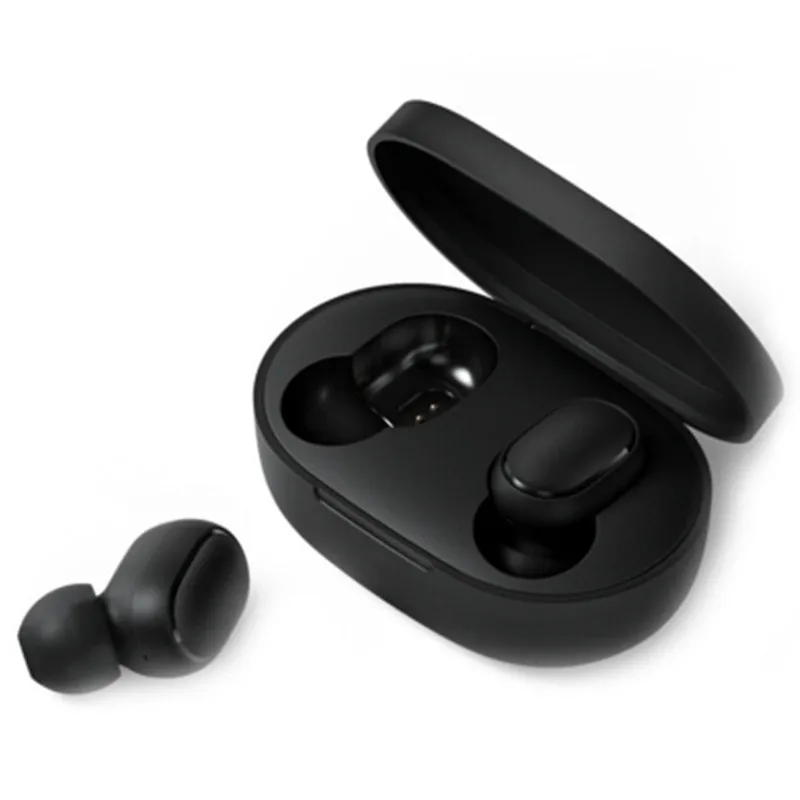 Xiaomi Redmi AirDots Bluetooth беспроводные наушники Smart AI Голосовое управление двойные наушники с зарядным устройством - Цвет: Черный