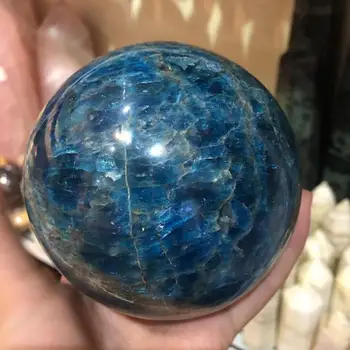 

90-100mm Natural Apatite Sphere Quartz Crystal Gemstone Power Ball Orb Natural stones and minerals Healing for home decoration