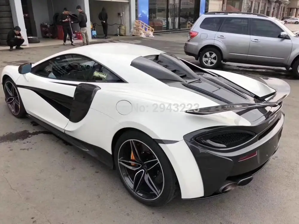 Для McLaren 570S 540C 570GT NOVITEC стиль автомобильные аксессуары Высокое качество Настоящее углеродное волокно задний багажник спойлер декоративное крыло