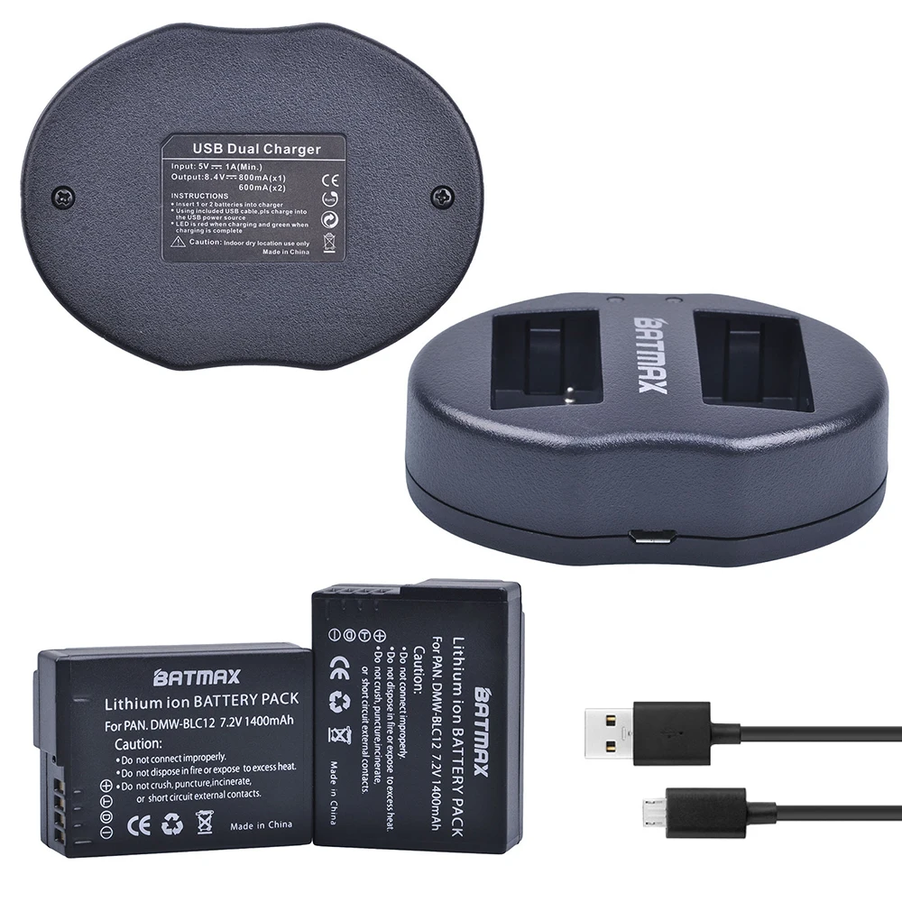 Аккумуляторная батарея и двойное зарядное устройство USB для Panasonic DMC GH2 G5 G6 |