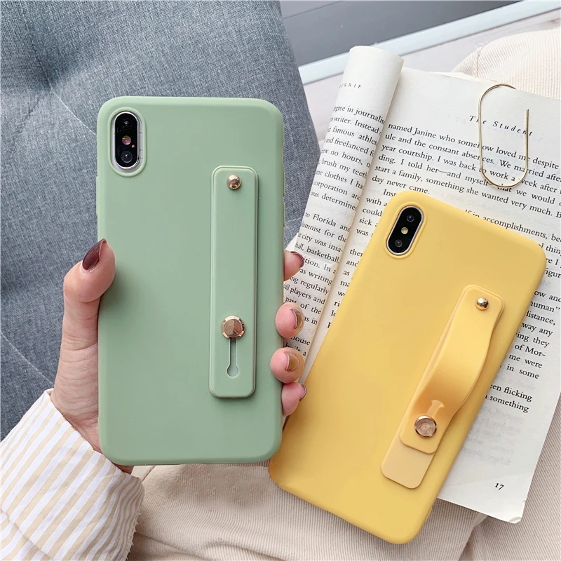 Case For Samsung Galaxy S21 Ultra A50 A30S A50s A51 A71 A21s S10 S20 Plus FE Lite A70 S10 A31 S9 Plus Colorful Wrist Strap Cover