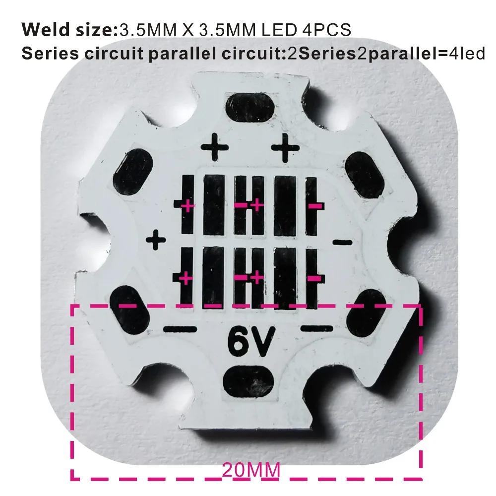 100 шт. CREE 3535 5050 7070 ETI XTE XPG 20 Вт светодиодный излучатель диод может заменить Cree MKR MCE XHP50 XHP70 светодиодный светильник с 20 мм PCB