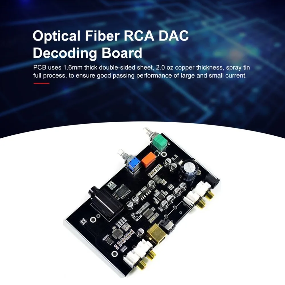 PCM5100 цифро-аналоговый преобразователь USB волоконно-оптическая плата RCA DAC декодирующая плата 96 кГц для ПК ТВ усилитель