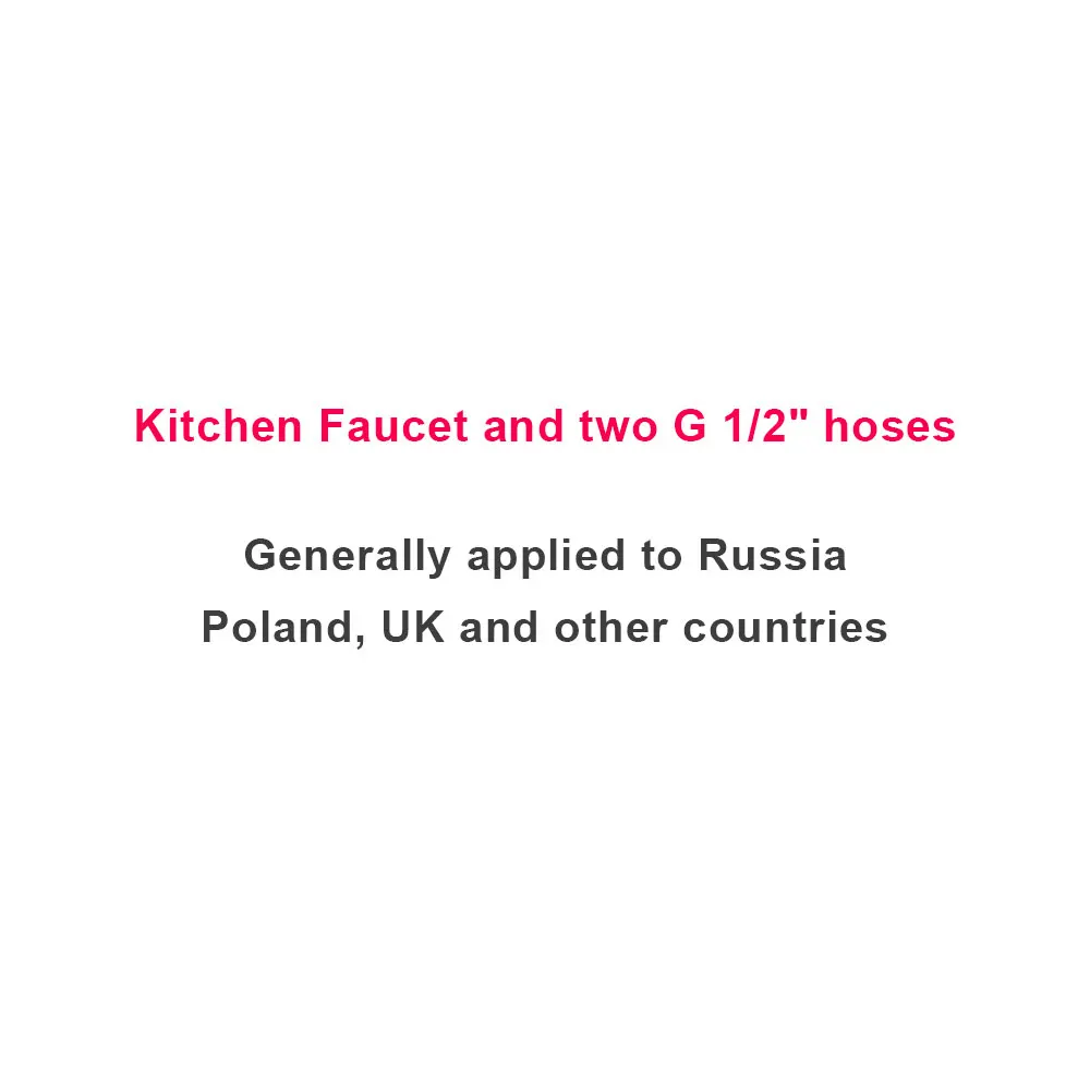 G1 2 hose Роскошный латунный кухонный кран, смеситель для раковины, полированный кран Torneira Cozinha, для воды, с отверстием с двойной ручкой, на бортике, для раковины - Цвет: G1 2 hose