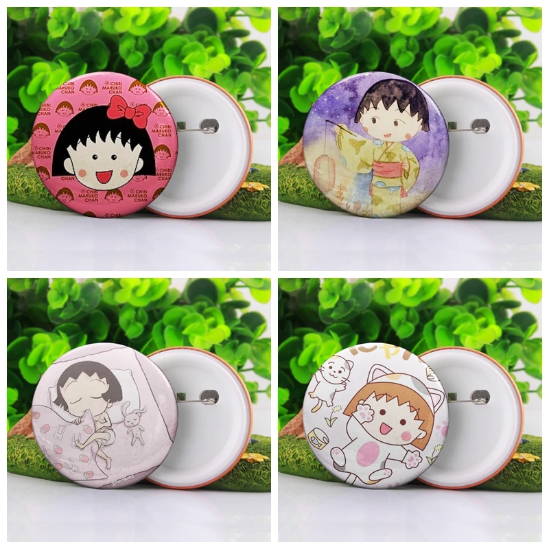 1 шт. Chi bi Maruko модные аниме индивидуальные Броши Мультяшные значки брошь бэйдж
