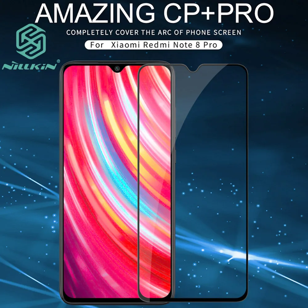 Закаленное стекло Nillkin CP + Pro для Xiaomi Redmi Note 8 8T защитное олеофобное покрытие на весь