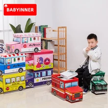 BABYINNER – tabouret de rangement pour enfants, boîte de rangement pliable, boîte de rangement multifonction, siège pour bébé, petite chaise créative pour enfants