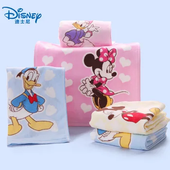 

Disney Baby Towel Kids Pure Cotton Bath Towel Cartoon Wash Hand Towel For Newborns Soft FaceTowel 25x50cm