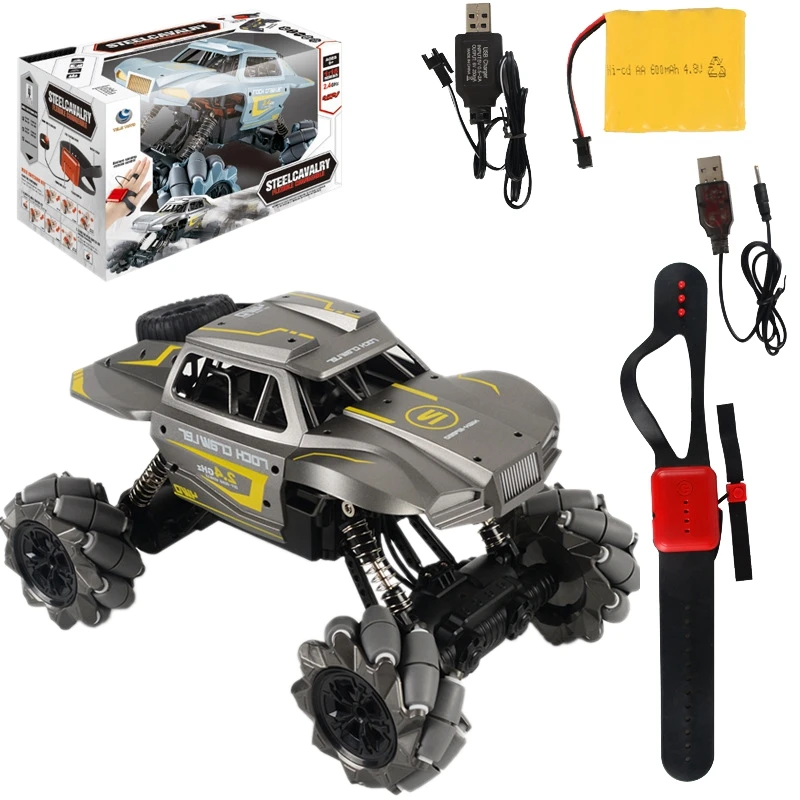 

1:16 2.4G Smart Gesture Induction RC Stunt Car Toys Drift Driving Remote Control Off-Road Vehicle Stunt Cars Christmas Gift Grey