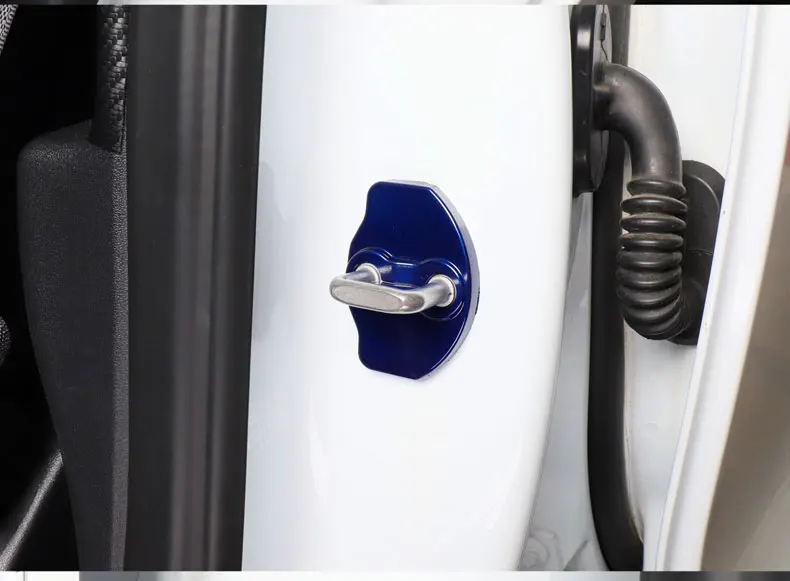 Tesla Model 3 Car-Styling Door Lock Cover Auto Emblems Case Car Door Lock Cover ABS Protection Cap Accessories