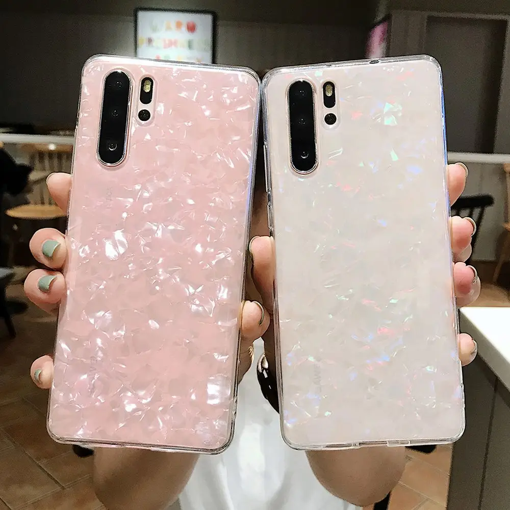 LAPOPNUT Мягкий Тонкий блестящий прозрачный силиконовый чехол для Huawei P20 Lite P30 Pro Mate 20