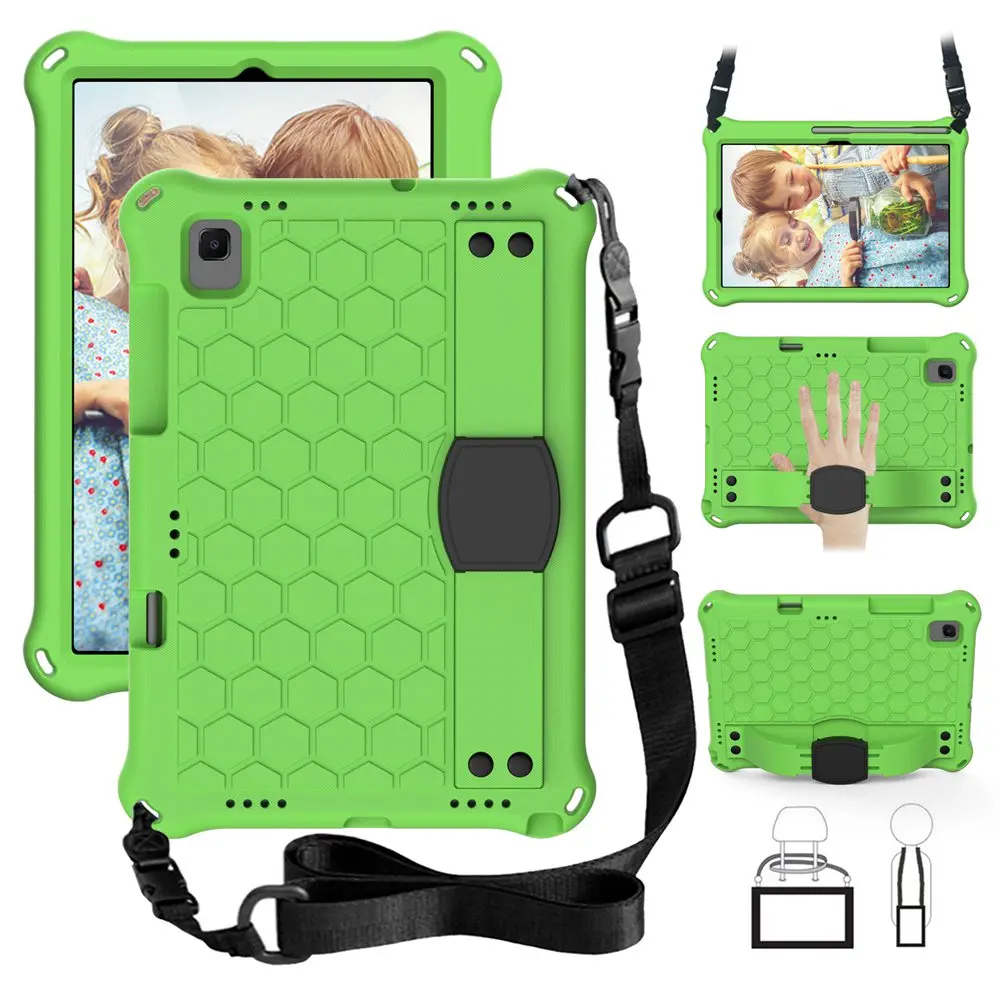 For Samsung Galaxy Tab A7 10.4 2020 with strap EVA materials tablet cover for Galaxy Tab S5e S6 Kids case for SM-T500 T720 T860-5