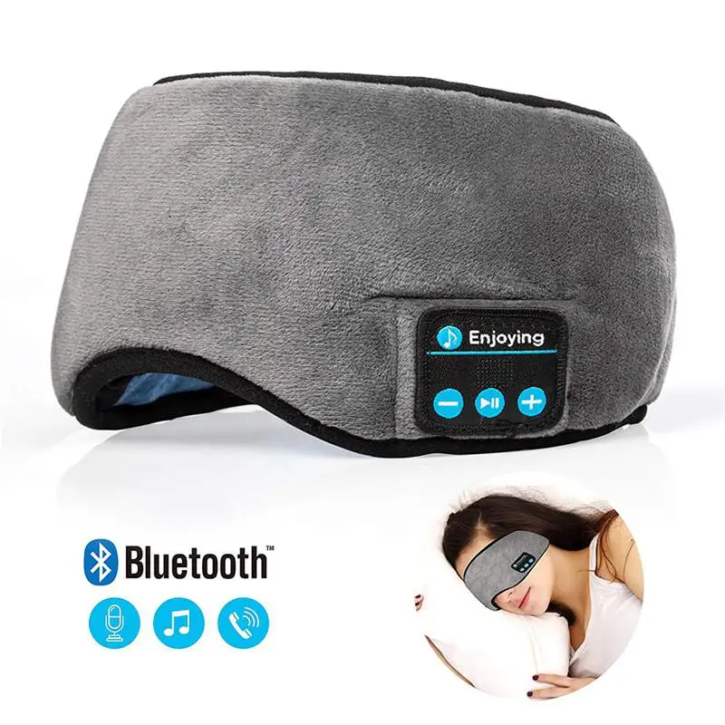 Yiwa Bluetooth маска для сна с наушниками для путешествий маска для сна для глаз Громкая связь Музыка сон тени для глаз Встроенные динамики микрофон