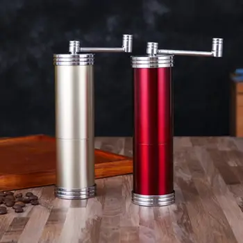 

Manual Coffee Grinder Stainless Steel Coffee Grinder Adjustable Coffee Bean Mill With Rubber Loop Ring Easy Clean Kitchen Tools