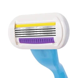 IGUETTA 2021 Arrival Ladies  Razor Safety Face Leg Hair Private Parts High Quality 4-layer Sharp Blade Ladies Razor
