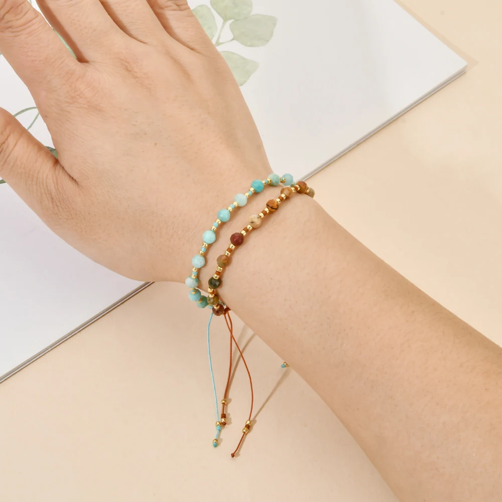 ZMZY Cute Miyuki Bracelet Boho Natural Stone Bracelets for Women Small Beaded Bohemian Jewelry Handmade Braiding Armband - Image 2