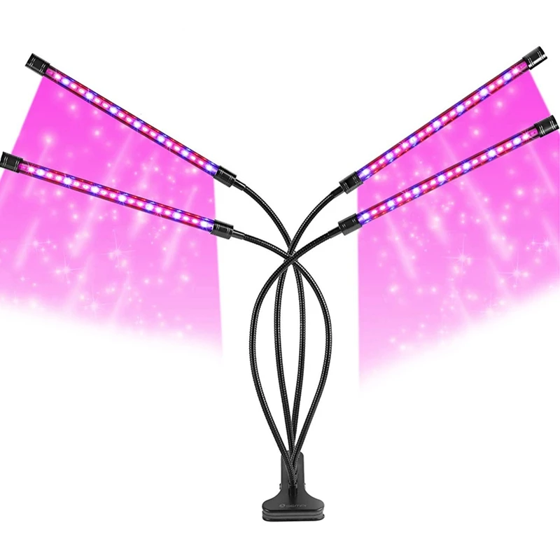 

Grow Lights Plant Lights for Indoor Plants, 40W 80 LED Lamp Bulbs, Growing Lamp for Plants Growth with 3/9/12H Timer 10 Dimmable