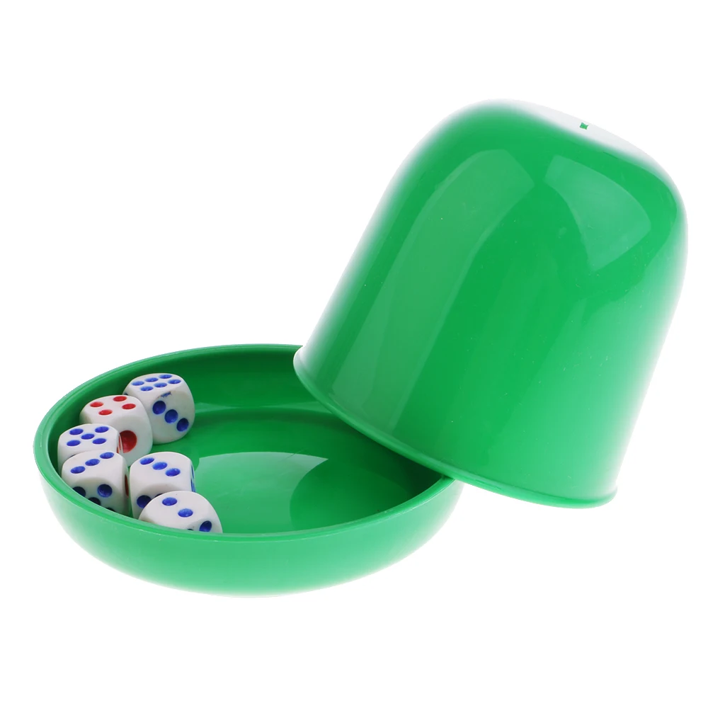 Dice Guessing Game Set Dice Cup Shaker With 6pcs Digital Dice Dice Guessing Game Set Dice Cup Shaker With 6pcs Digital Dice