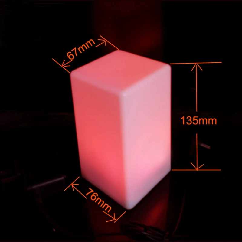 Светодиодная мигающая Настольная лампа с кнопкой переключения 7 цветов корпус из