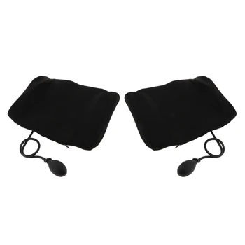 

2X Car Office Air Inflatable Lumbar Support Cushion Back Massage Pillow Pads