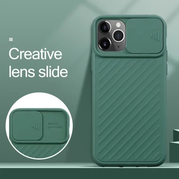 

For iPhone 11 Pro Max Case Slide Camera Protection Phone Case For iPhone X Xs Max Xr 8 7 6 6s Plus Phone Soft Silicone Back Case