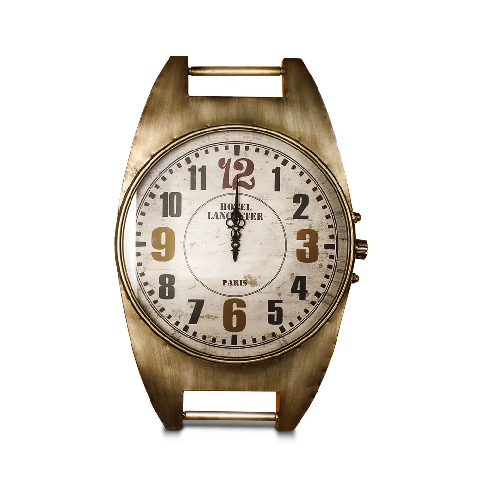 Vintage Wrist Watch Retro Creative Design Wall Clock Decorative Ornament Industrial Style Metal Clock Wall Clocks Aliexpress