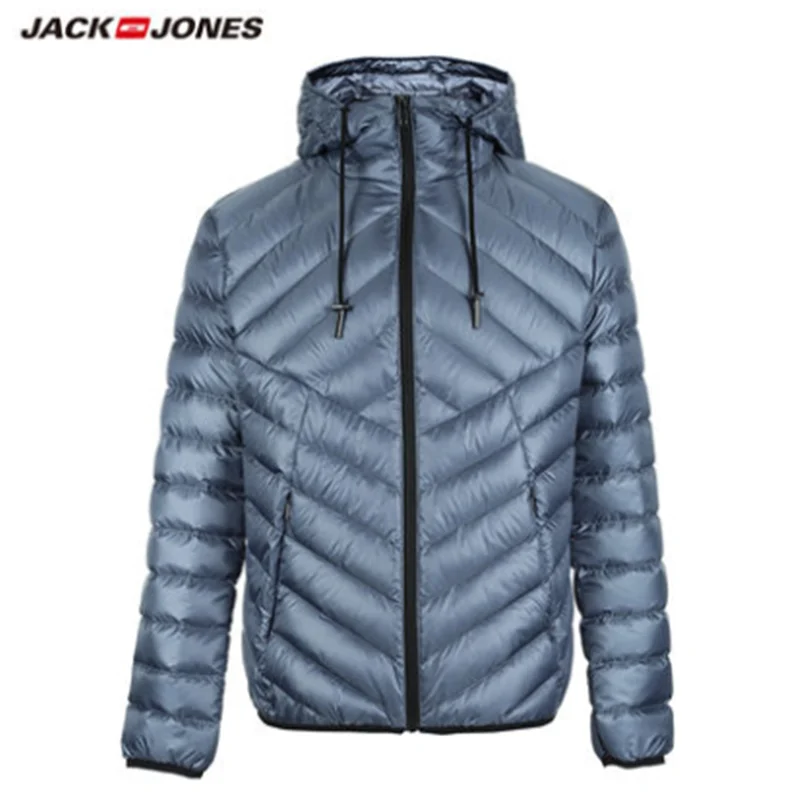 Красивый мужской пуховик JackJones мужской светильник портативный пуховик парка пальто мужская одежда 218312510