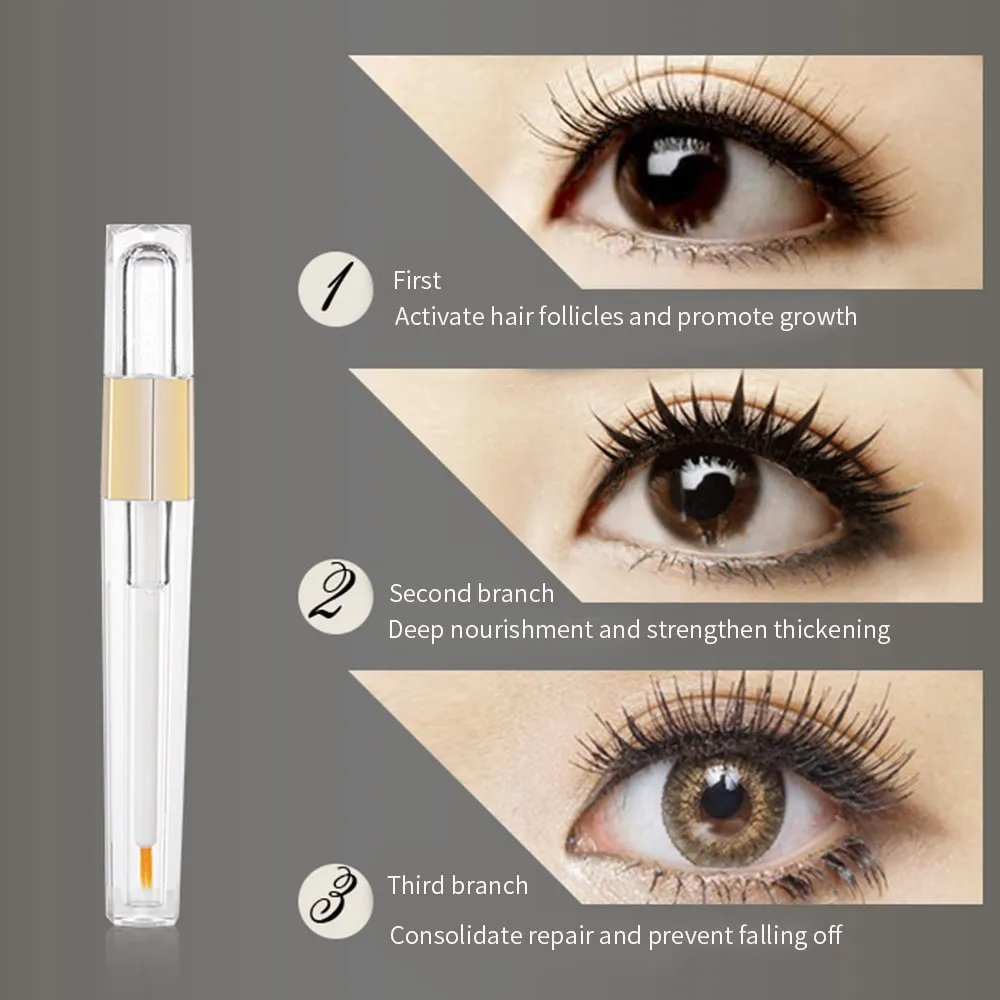 Waterproof Women Eyelash Growth Liquid Mascara Ointment 5ml Fashion 3D Fast Dry