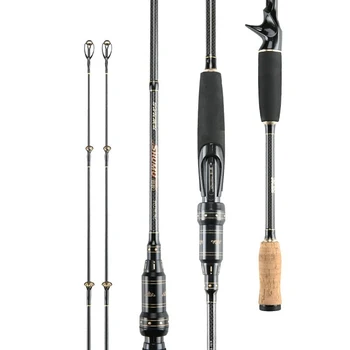 

Portable Carp Fishing Rod 2.1m M/ML Power Carbon Fiber Ultralight Hard Casting Rod Telescopic Sea Fishing Pole Fly Spinning Rod