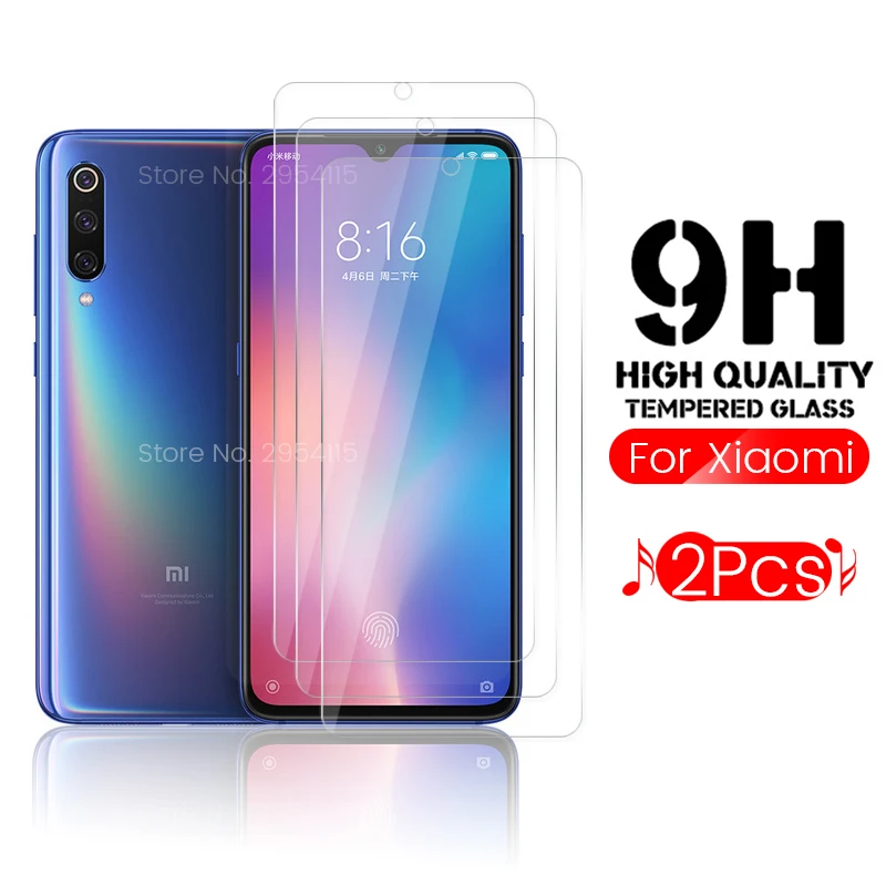 2 шт. защита для экрана из закаленного стекла для xiaomi mi 9 lite безопасные очки mi 9 lite светильник 9se 9t pro mi 9se mi 9 mi 9t mi 9 lite пленка