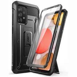 Enhanced Full - Body Rugged Holster Case with Built - in Screen Protector - Pc + tpu (Black)