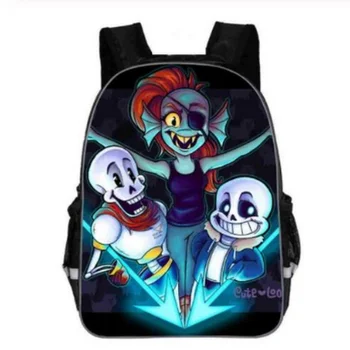 

16 inch Anime Undertale Backpack Girls Boys Book Bag Women mochila Men Travel Bag Undertale Children Teenage School Backpacks