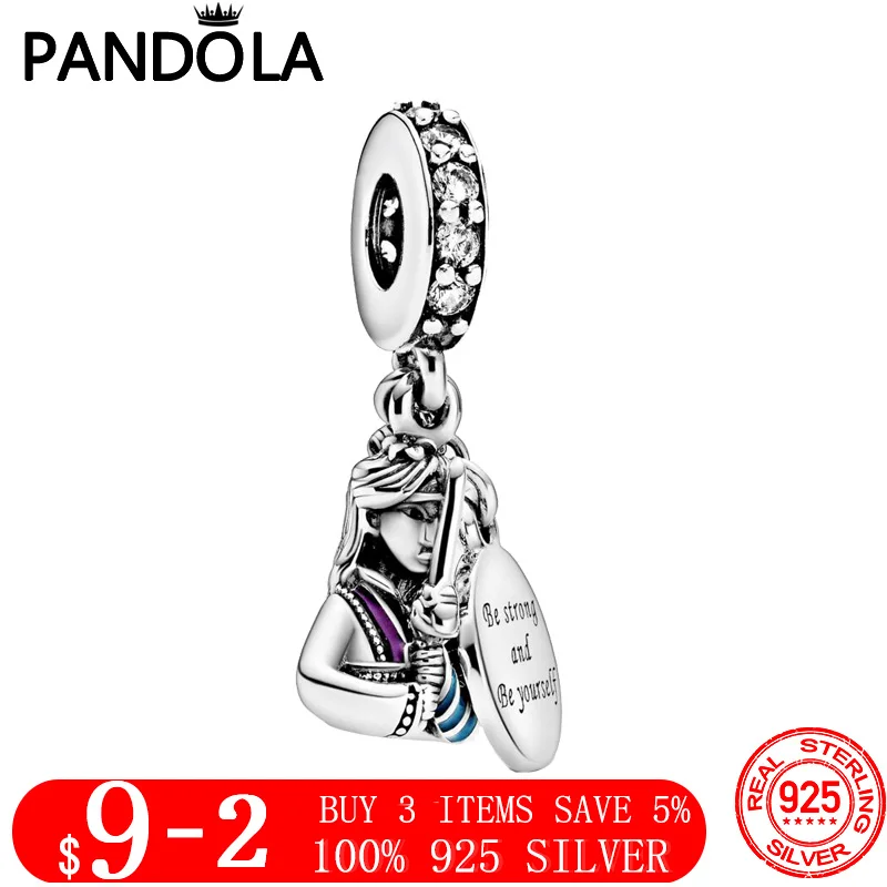 

High Quality 925 Sterling Silver Mulan Dangle Charm Beads Fit Original Pandora Bracelet Fashion Silver Jewelry Gift