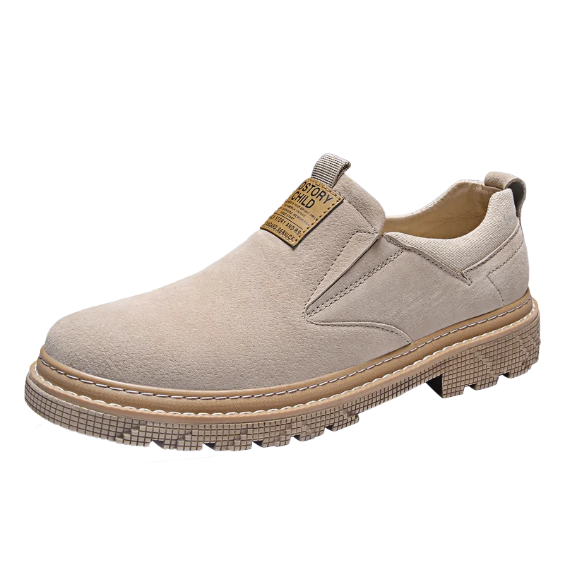 beige Новинка года; мужские лоферы из натуральной кожи; обувь премиум-класса на шнуровке; Мягкая Повседневная обувь; удобная деловая обувь - Цвет: beige
