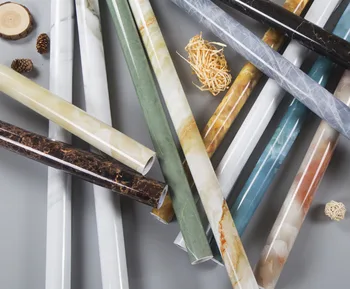 

2m Waterproof thickened marble pattern adhesive paper kitchen oil-proof cabinet table top furniture refurbished wallpaper