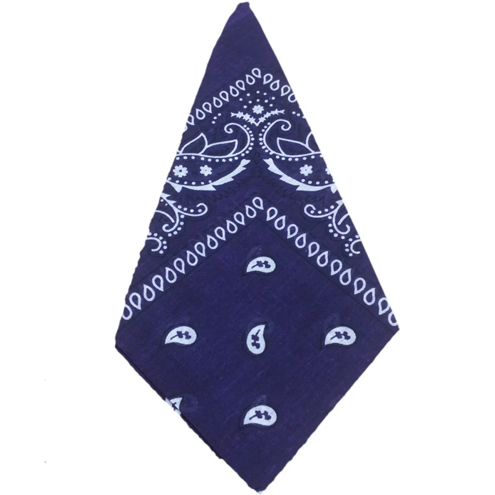 Модная бандана шарф квадратная голова банданы шарфы головные уборы - Цвет: Фиолетовый